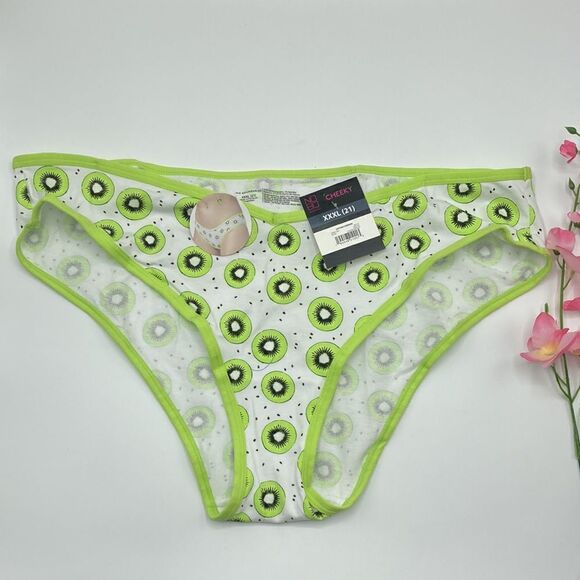 WOMEN’S JUNIORS Plus Cheeky Cotton Underwear Panties 4-Pack Size XXXL (21) - Picture 4 of 5